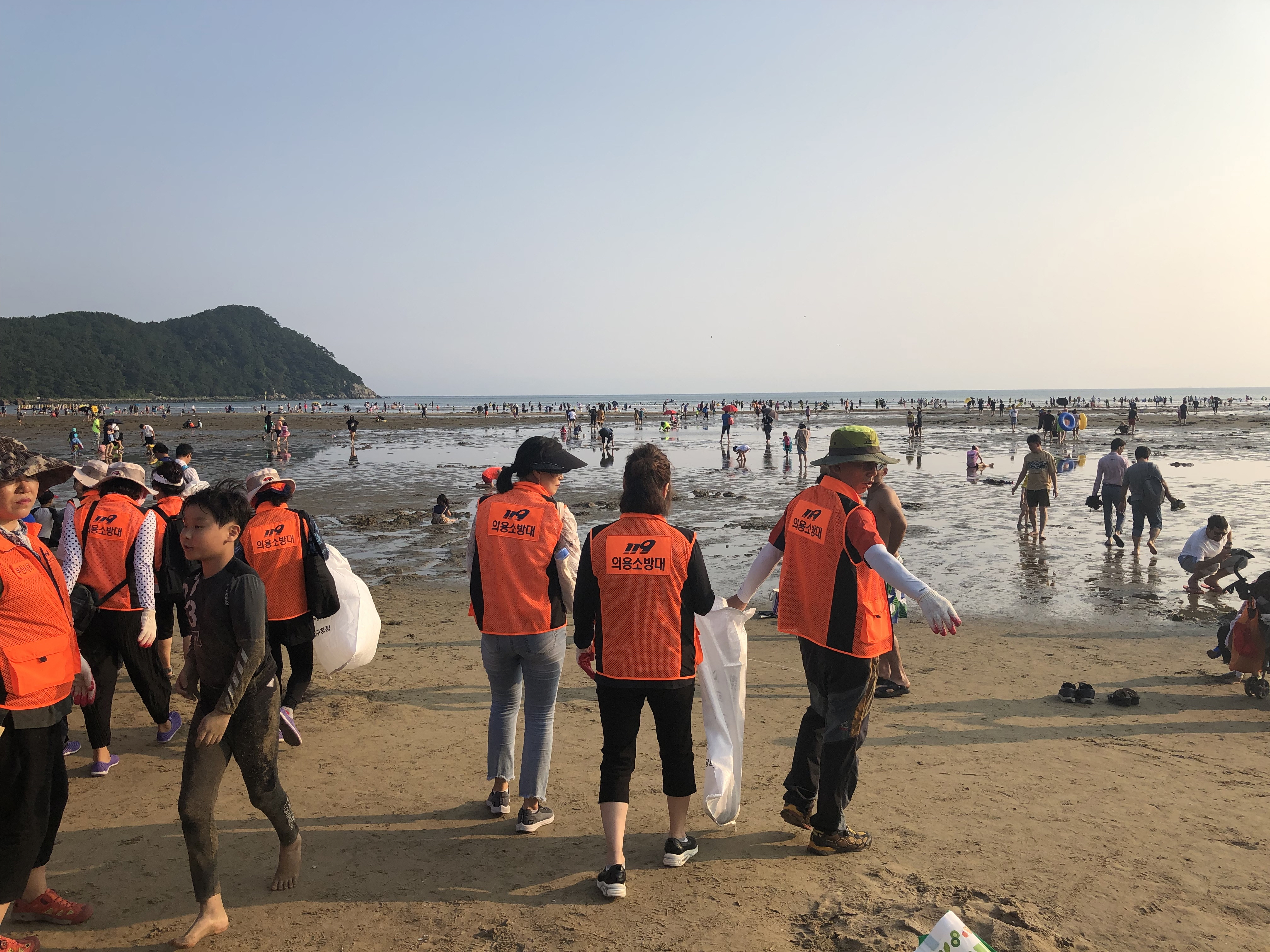 다대포 해수욕장 환경정화 캠페인(2019.08.04.) 사진1