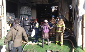 2017년 1월 의용소방대 화재현장 지원 사진1