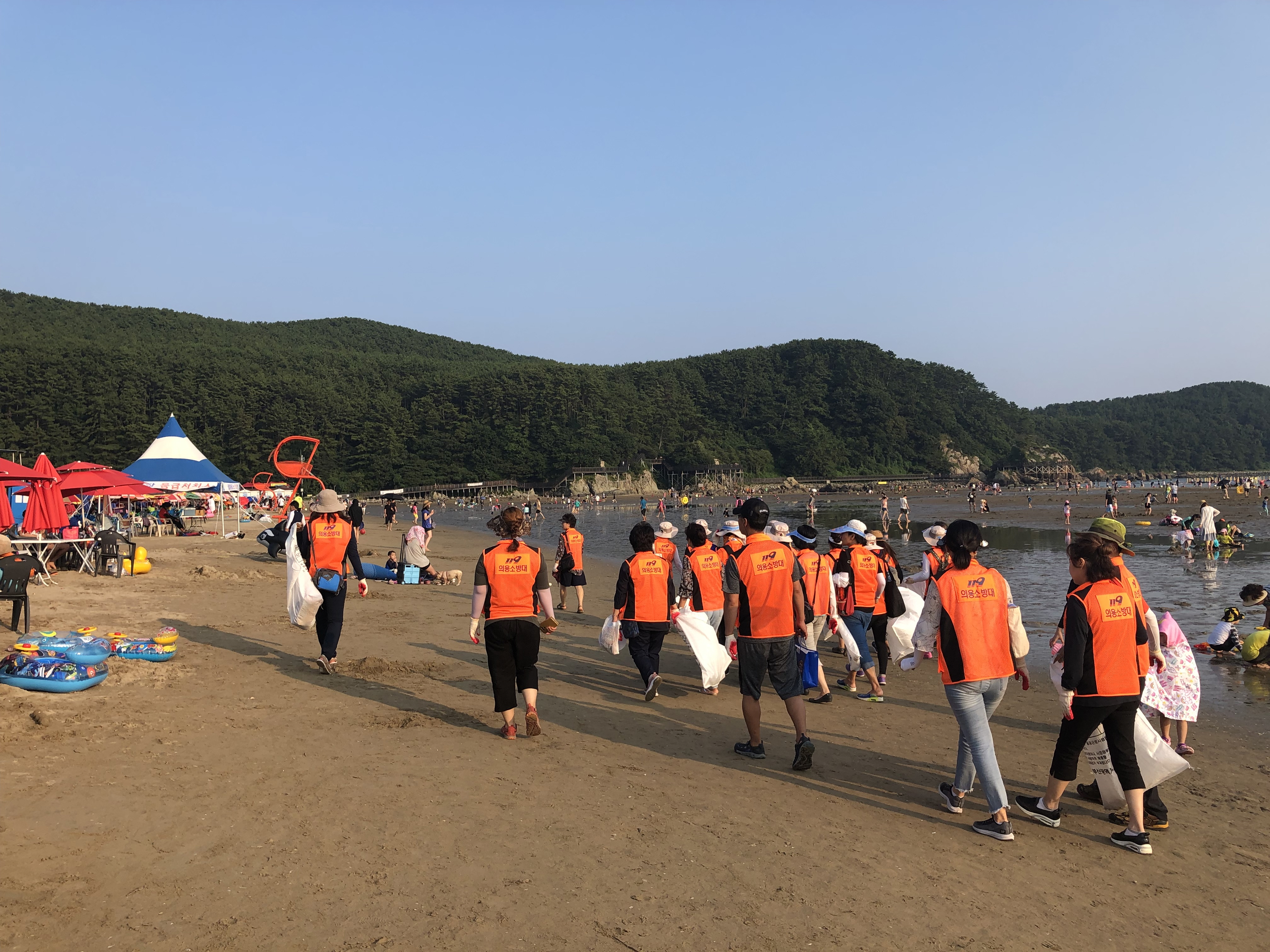 다대포 해수욕장 환경정화 캠페인(2019.08.04) 사진2