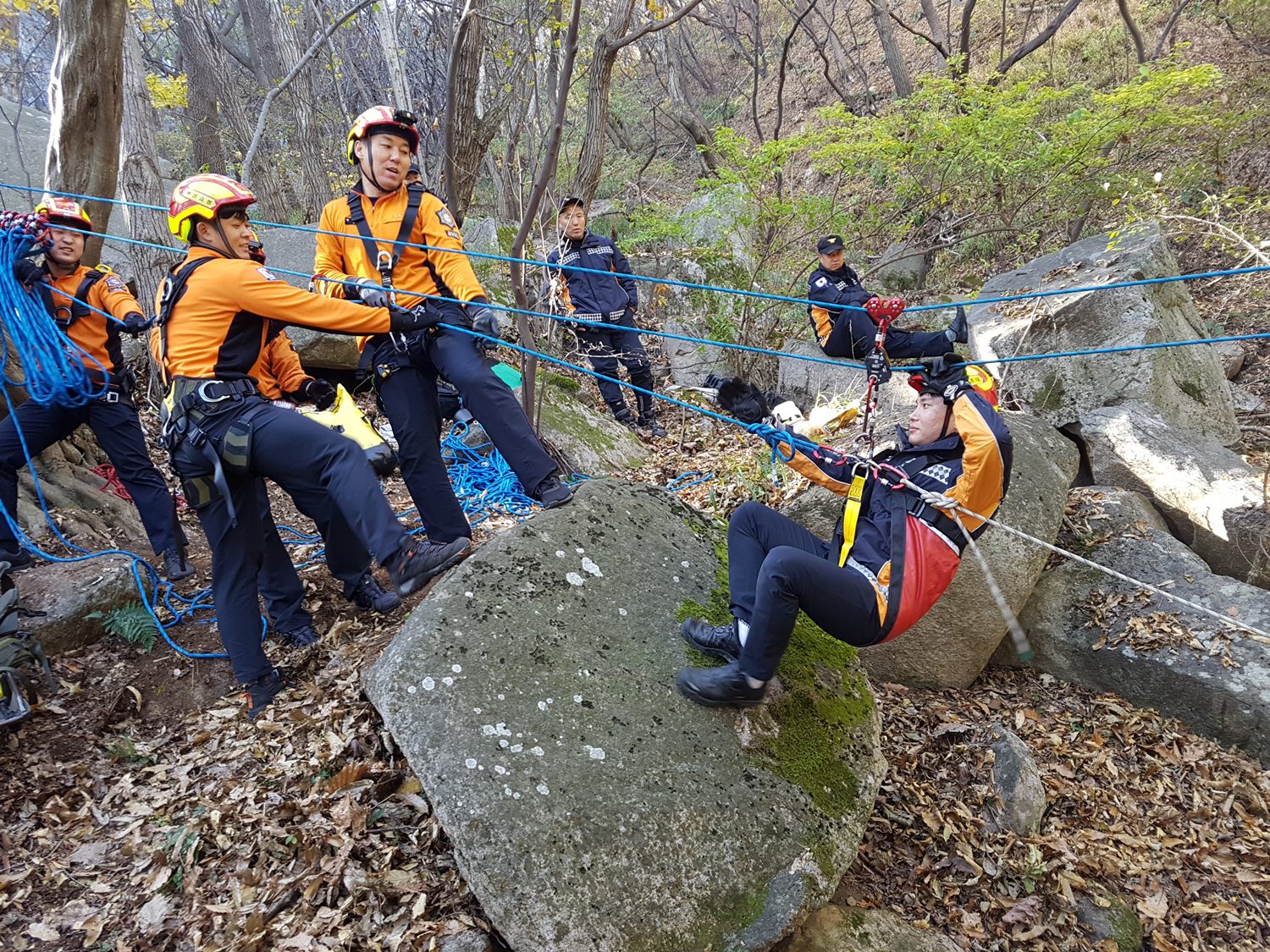 금정소방서 구조대 산악구조훈련 사진1