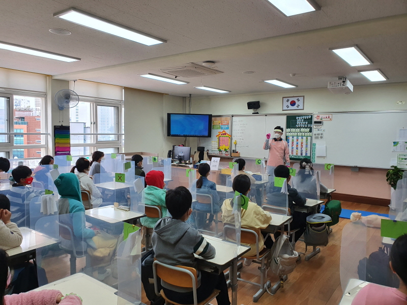 한국119청소년단 괴정초등학교 심폐소생술 교육(2021.04.06.) 사진2
