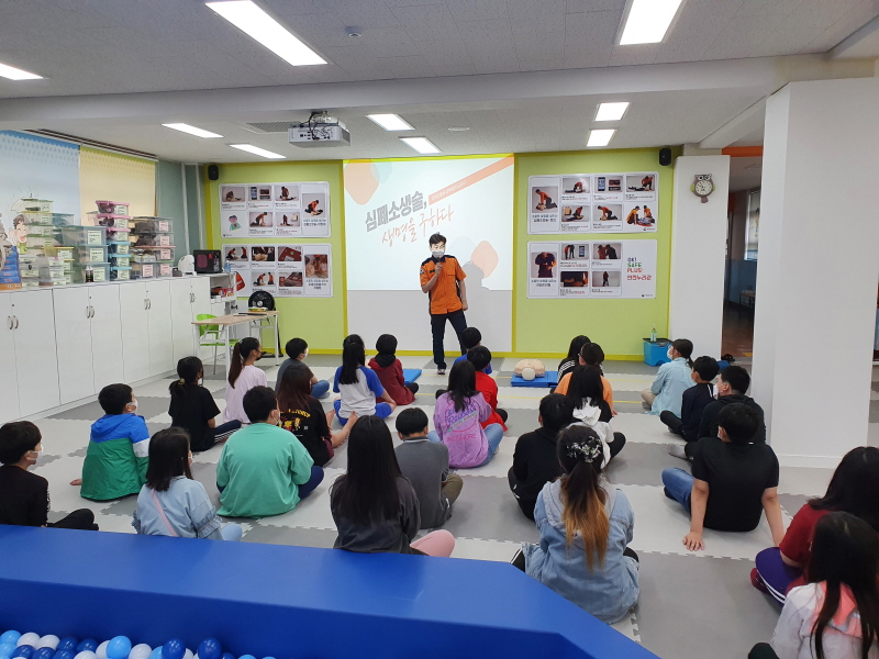 한국119청소년단 옥천초등학교 소방안전교육(2021.04.29.) 사진2