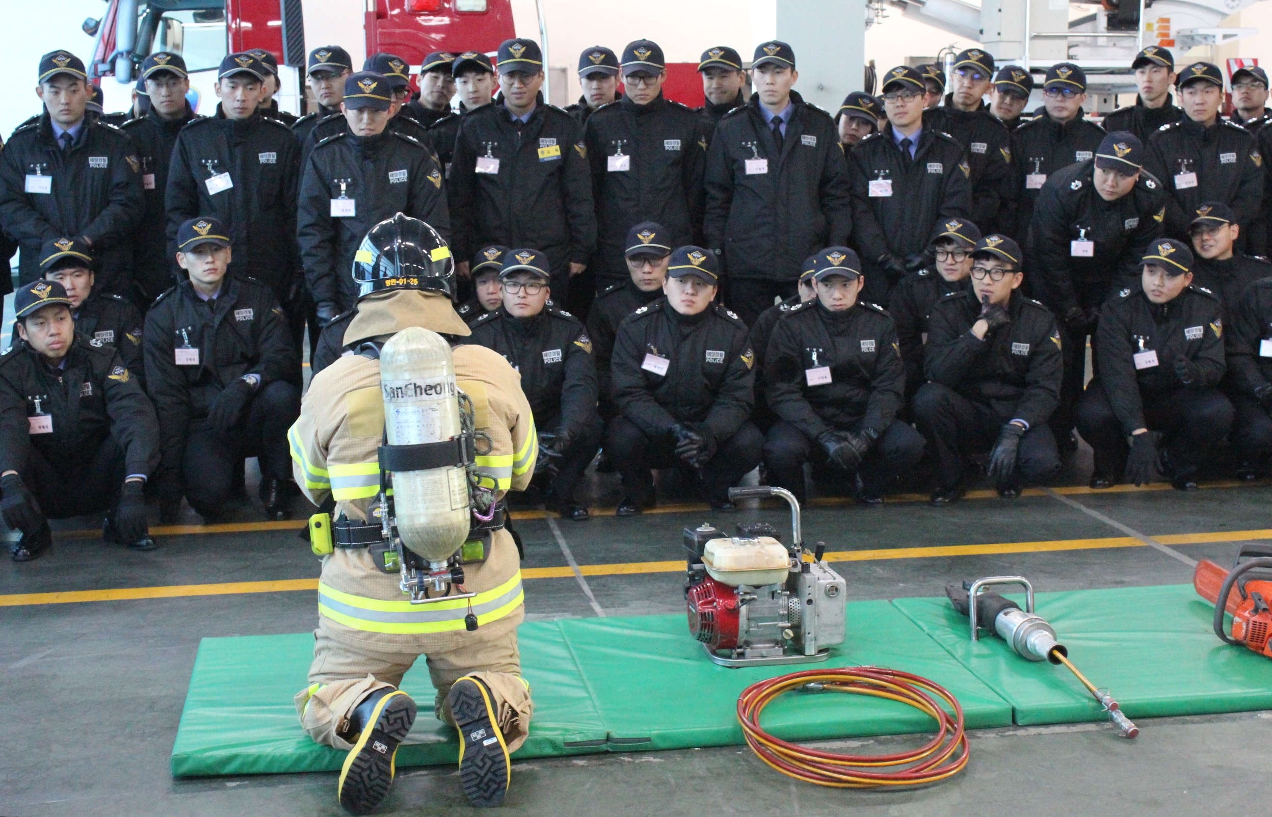 해양경비안전교육원생 대상 소방안전교육 실시 사진2